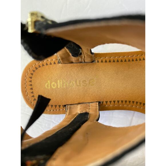 Dollhouse Black Sandals Size 7 EUC - Picture 5 of 8